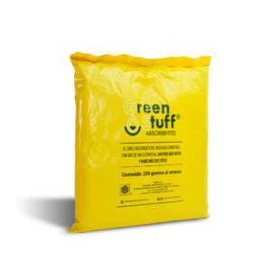 Bolsa con absorbente granulado para derrames de 250 gr Green stuff