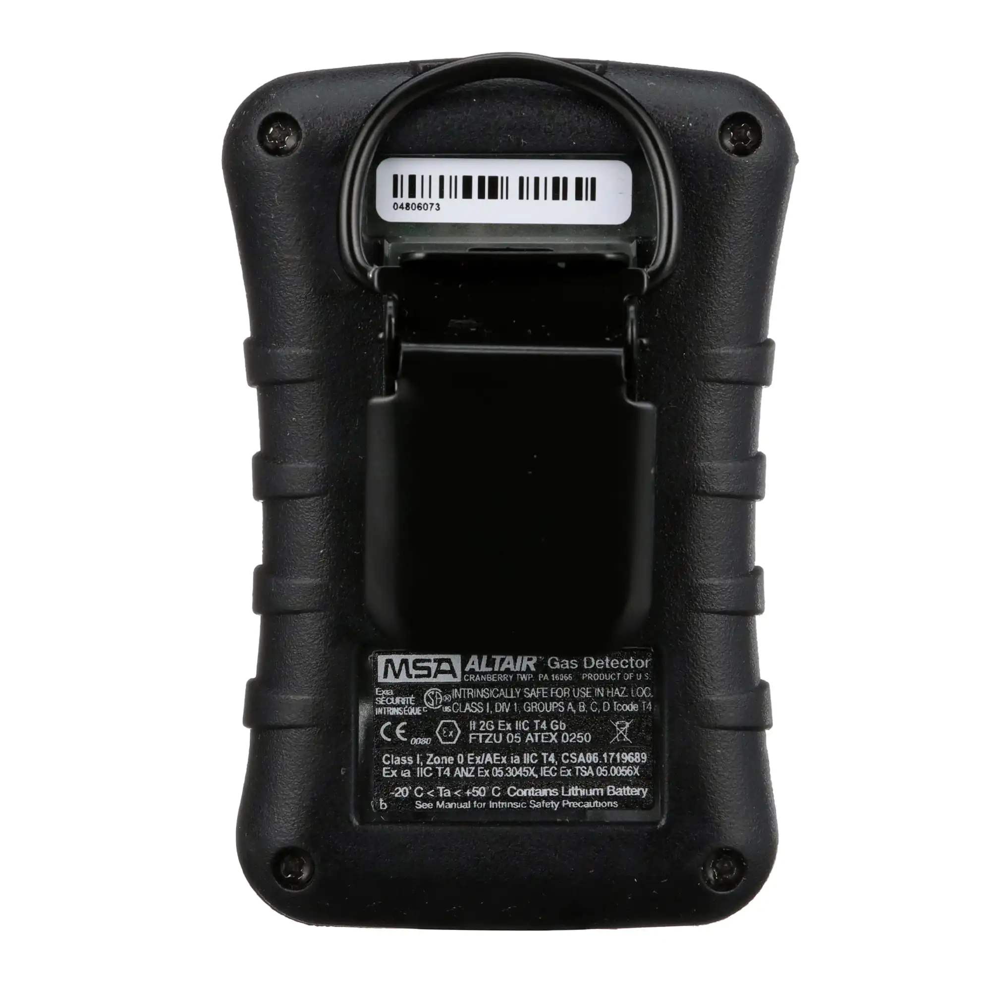 10092521 Detector ALTAIR MONOGAS H2S L10_H15 MSA Safety reverso